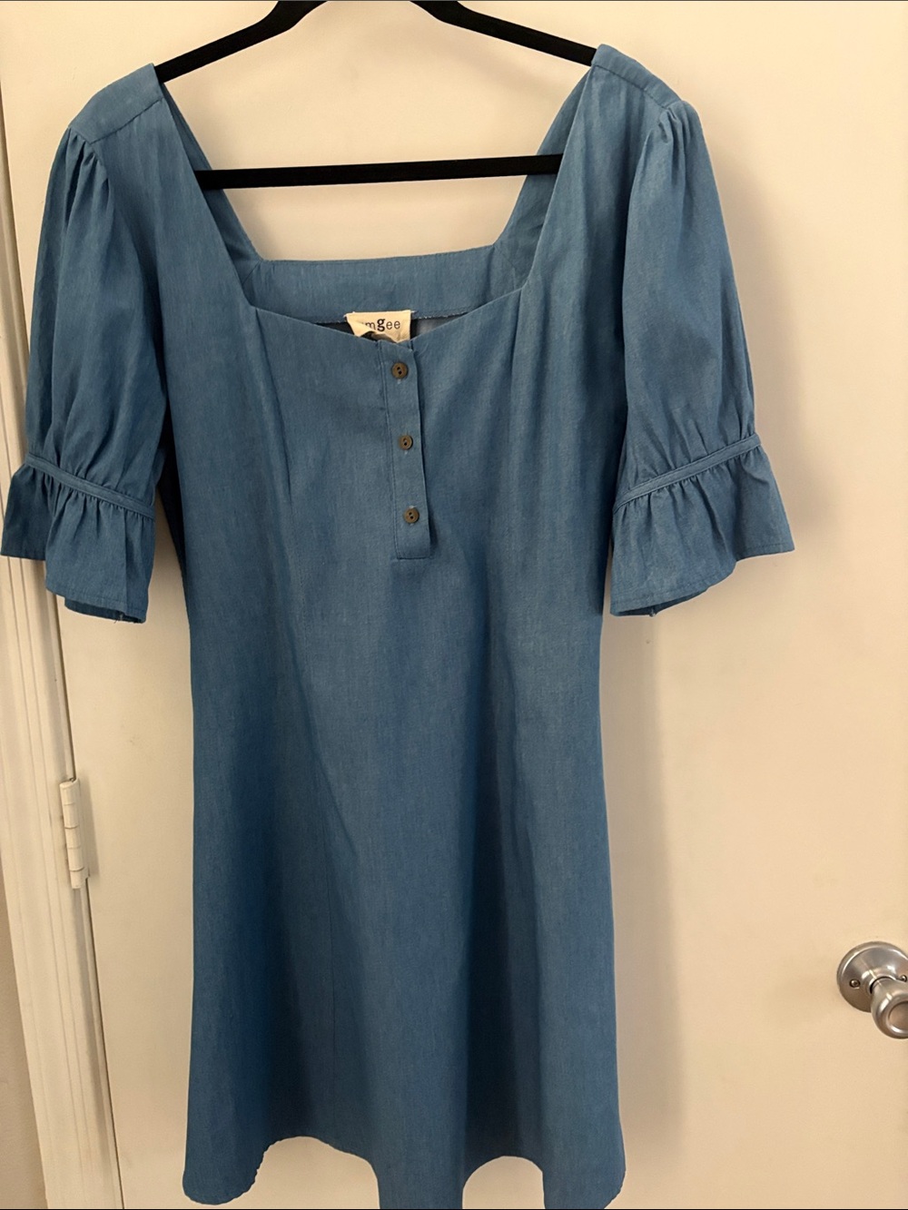 Umgee Denim Dress – Boho Western Cottagecore Cotton Size M Boutique Dry Cleaned!